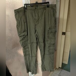 Vintage Old Navy Surplus Company Reg Issue A Green Cargo Pants 42 x 30 cotton